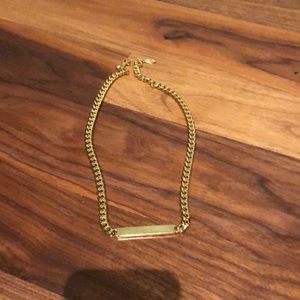 Ettika “gold” bar thick chain necklace
